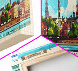 Balashikha Russia Travel Art, City Art, Framed Canvas Print or Metal Wall Art, Europe Travel Poster, Panoramic Wall Art, Extra Wide Wall Art