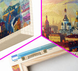 Kursk Russia Travel Art, City Art, Framed Canvas Print or Metal Wall Art, Europe Travel Poster, Panoramic Wall Art, Extra Wide Wall Art