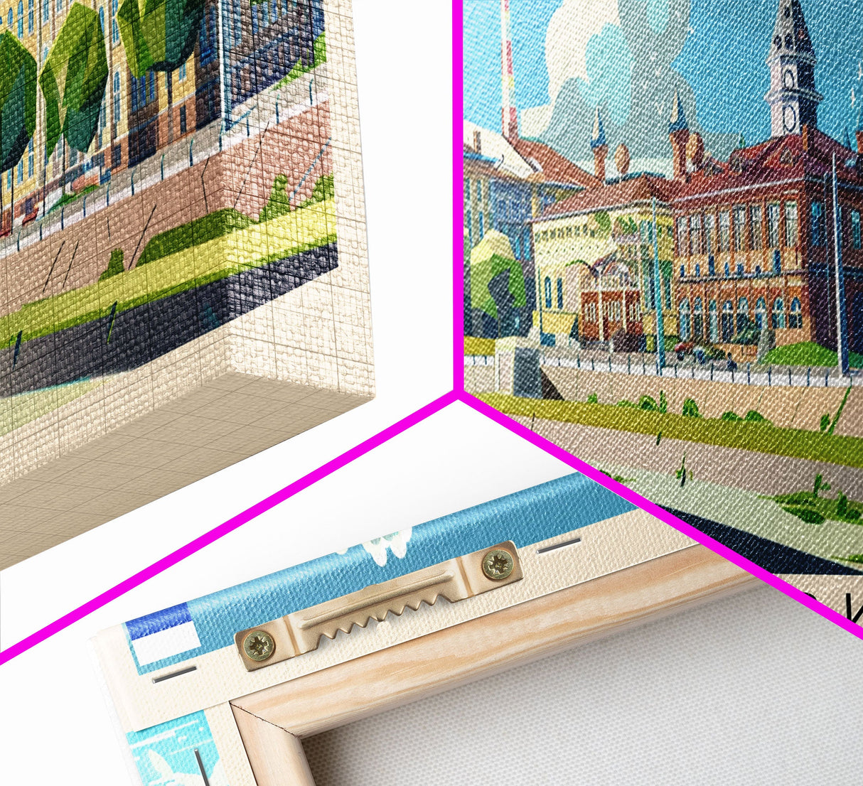 Lipetsk Russia Wall Art, Panoramic Travel Poster, Panoramic Framed Canvas Print, City Wall Art, Wall Hanging Home Decor, Travel Art