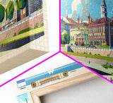 Lipetsk Russia Wall Art, Panoramic Travel Poster, Panoramic Framed Canvas Print, City Wall Art, Wall Hanging Home Decor, Travel Art