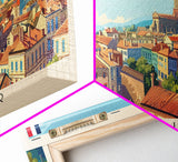 Montpellier France Wall Art, Panoramic Travel Poster, Panoramic Framed Canvas Print, City Wall Art, Wall Hanging Home Decor, Travel Art