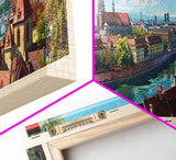 Nuremberg Germany Travel Art, City Art, Framed Canvas Print or Metal Wall Art, Europe Travel Poster, Panoramic Wall Art, Extra Wide Wall Art