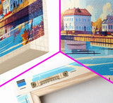 Parnu Estonia Travel Print Wall Art, Panoramic City Art, Travel Art, Wall Decor, Vacation Gift, Framed Canvas Print Or Metal Art