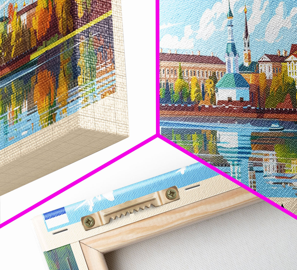 Penza Russia Wall Art, Panoramic Travel Poster, Panoramic Framed Canvas Print, City Wall Art, Wall Hanging Home Decor, Travel Art