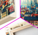 Poznan Poland Travel Art, City Art, Framed Canvas Print or Metal Wall Art, Europe Travel Poster, Panoramic Wall Art, Extra Wide Wall Art