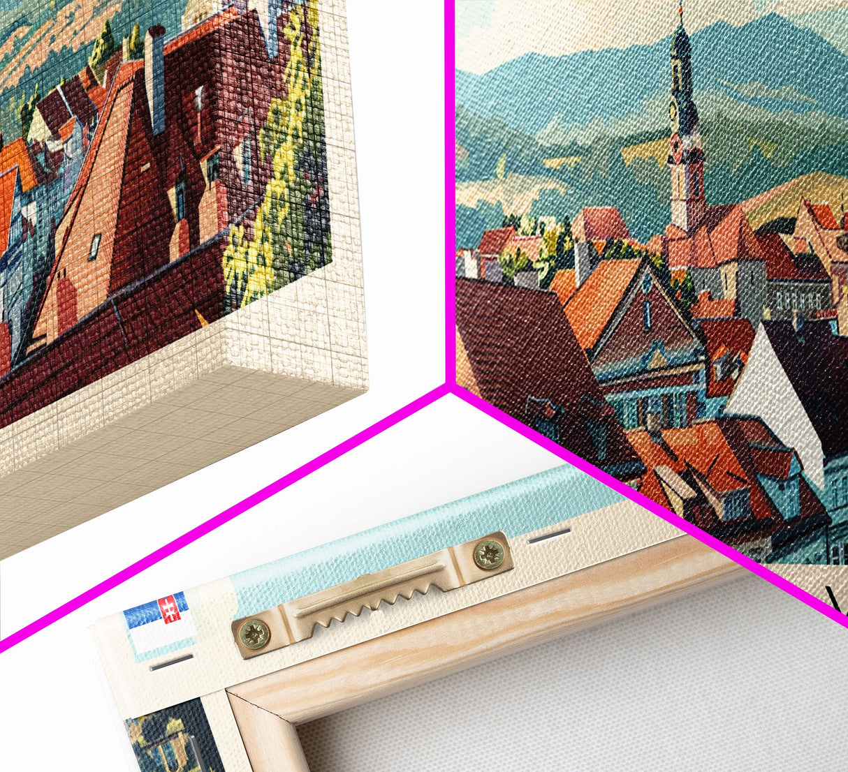 Presov Slovakia Wall Art, Panoramic Travel Poster, Panoramic Framed Canvas Print, City Wall Art, Wall Hanging Home Decor, Travel Art