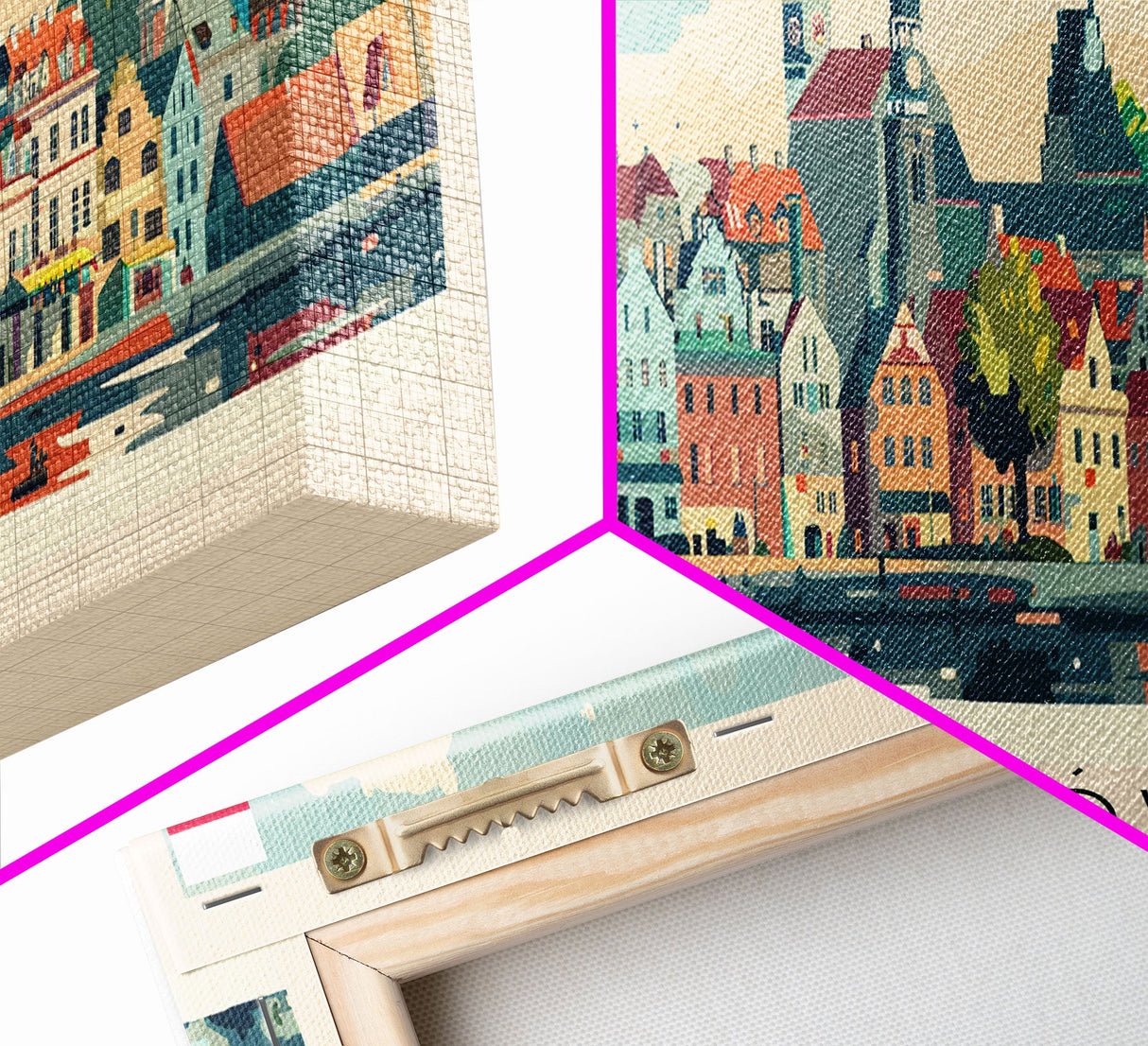 Rzeszow Poland Wall Art, Panoramic Travel Poster, Panoramic Framed Canvas Print, City Wall Art, Wall Hanging Home Decor, Travel Art