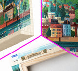 Smolensk Russia Travel Art, City Art, Framed Canvas Print or Metal Wall Art, Europe Travel Poster, Panoramic Wall Art, Extra Wide Wall Art