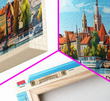 Szeged Hungary Travel Art, City Art, Framed Canvas Print or Metal Wall Art, Europe Travel Poster, Panoramic Wall Art, Extra Wide Wall Art