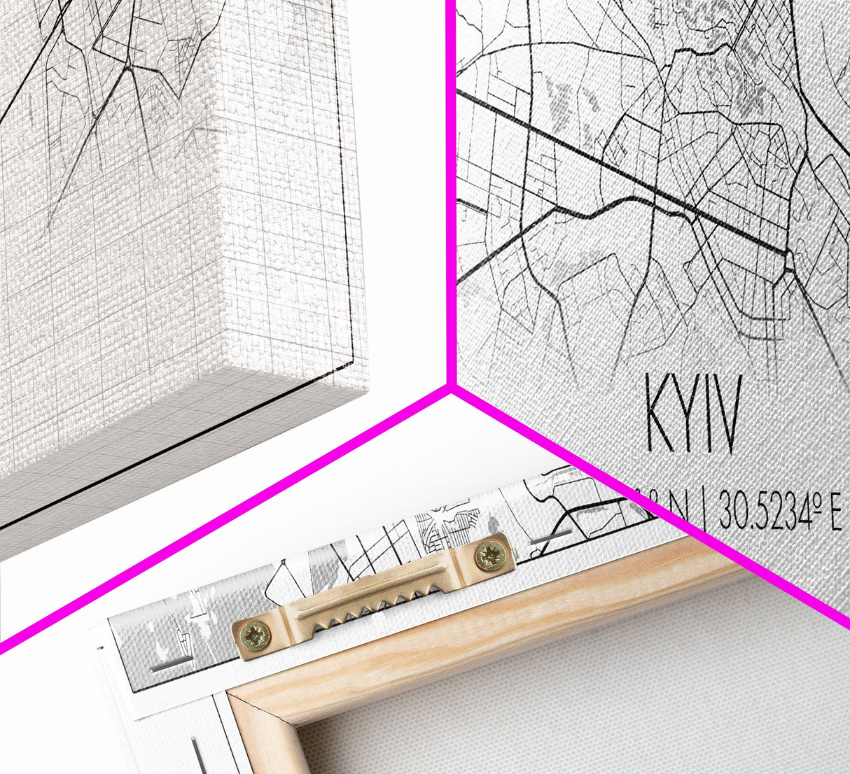 Panoramic Kyiv City Map, Ukraine Art, Map Print, Minimalist Wall Art, Canvas Art, Housewarming Gift, Street Map Art, Closing Gift