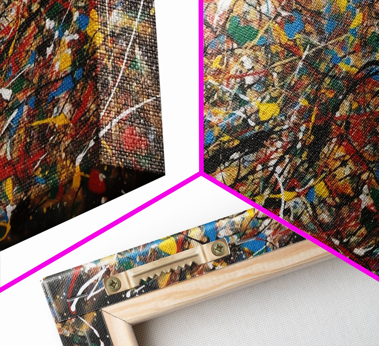 Jackson pollock Style Canvas Print Jackson Pollock Style Abstract Painting on Canvas, Drip Painting Home Decor Graffiti Art Hanging Artwork