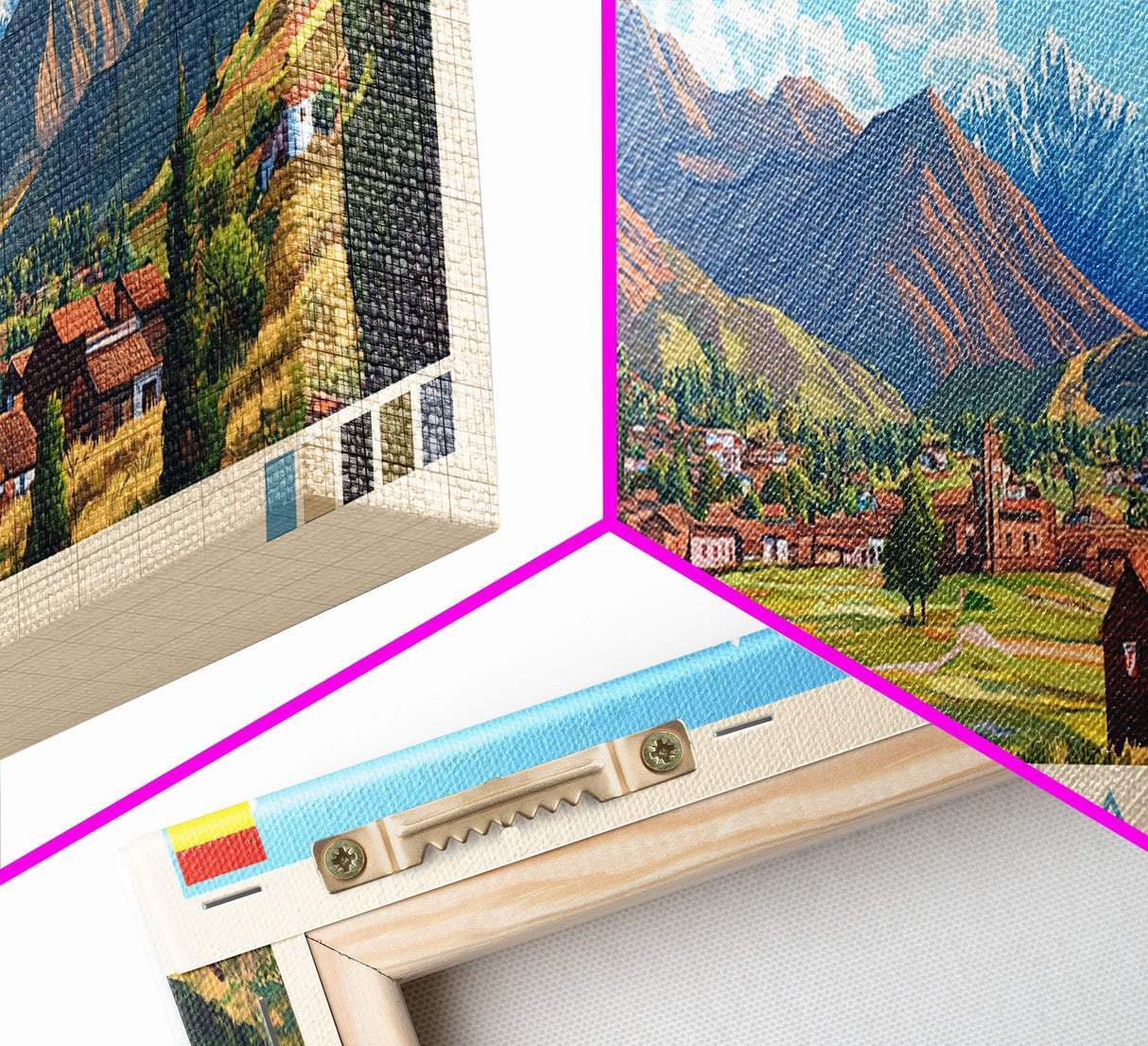 Cobija, Bolivia Panoramic Travel Poster Canvas Print, Cobija, Bolivia Painting, Bolivia Art, Cobija Travel Art, Guest Room Painting