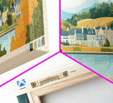 East Kilbride, Scotland Travel Poster Panoramic Canvas Print, East Kilbride, Scotland Painting, Scotland Art, East Kilbride Travel Art, Guest Room Painting