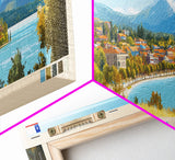 La Pintana, Chile Panoramic Travel Poster Canvas Print, La Pintana, Chile Painting, Chile Art, La Pintana Travel Art, Guest Room Painting