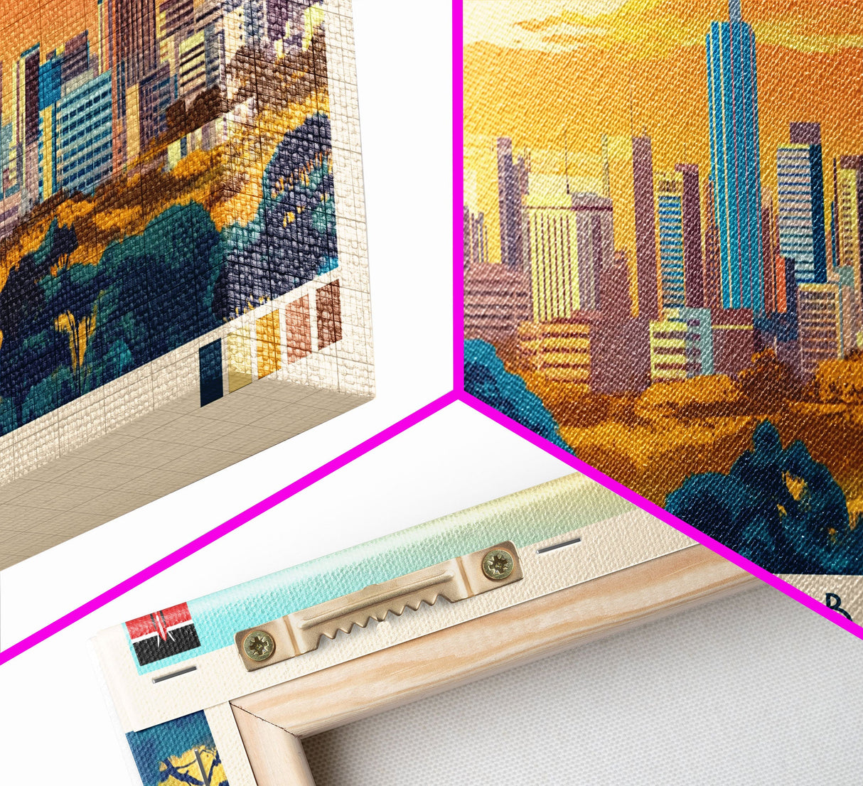 Nairobi, Kenya Panoramic Travel Poster Canvas Print, Nairobi, Kenya Painting, Kenya Art, Nairobi Travel Art, Living Room Painting