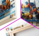 Saint-Jean-sur-Richelieu, Canada Travel Poster Panoramic Canvas Print, Saint-Jean-sur-Richelieu, Canada Painting, Canada Art, Saint-Jean-sur-Richelieu Travel Art, Guest Room Painting