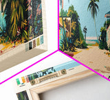 Anyama, Ivory Coast Panoramic Canvas Print, Anyama, Ivory Coast Painting, Ivory Coast Art, Anyama Travel Poster, Travel Art, Guest Room Painting