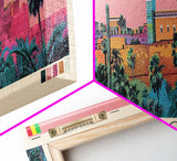 Bamako, Mali Panoramic Canvas Print, Bamako, Mali Painting, Mali Art, Bamako Travel Poster, Travel Art, Guest Room Painting