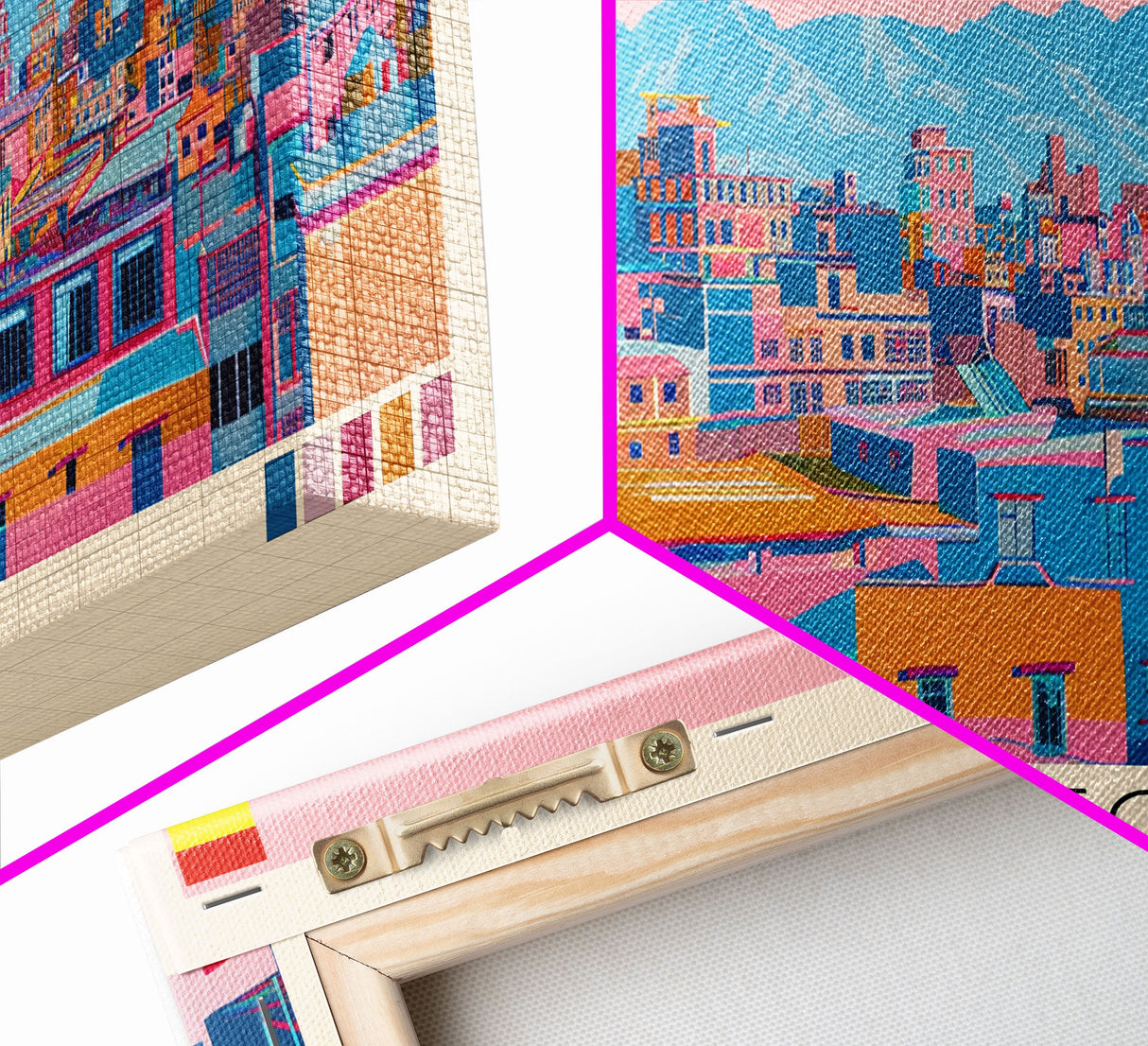 El Alto, Bolivia Panoramic Canvas Print, El Alto, Bolivia Painting, Bolivia Art, El Alto Travel Poster, Travel Art, Housewarming Gift