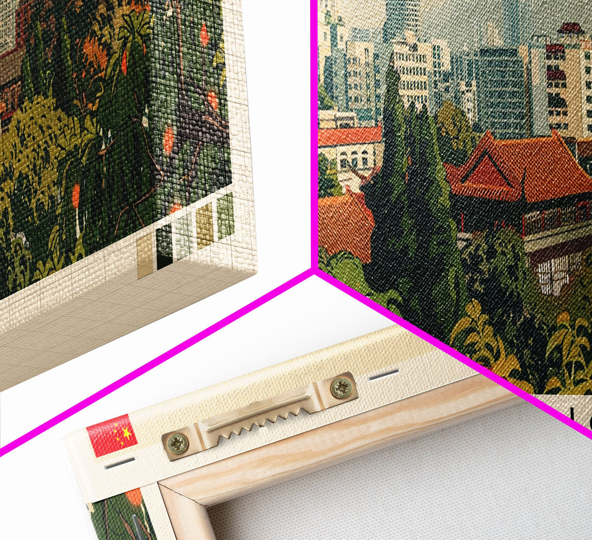 Kunming, China Panoramic Canvas Print, Kunming, China Painting, China Art, Kunming Travel Poster, Travel Art, Housewarming Gift