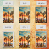 Palm Tree Art, Landscape Print, Sunset Wall Art, Canvas Print, Set Of 3 Prints, Wall Art, 3 Piece Wall Art, Wall Art Prints, Ranch Decor