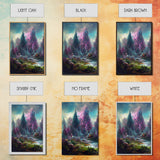 High Fantasy Forest Wall Art, Panoramic Art, Fantasy RPG Concept Art, 3 Piece Wall Art, Ready To Hang Canvas Print