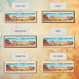 Petrified Forest National Park Panoramic Arizona Travel Art, National Park Print, Minimalist Travel Art, Midcentury Modern Style Landscape