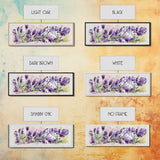 Lavender Wall Art, Ready To Hang Canvas Print, Panoramic Art, Floral Arrangement Wall Decor