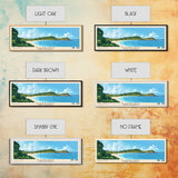 Barbuda, Antigua and Barbuda Panoramic Beach Print, Vacation Gift, Antigua and Barbuda Wall Art, Beach Painting, Beach Decor, Beach Painting