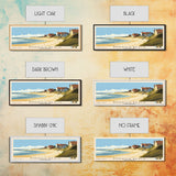 Dunwich Beach, United Kingdom Panoramic Print, Vacation Gift, United Kingdom Wall Art, Beach Painting, Beach Decor, Large Wall Art, Wood Frame Art