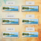 Glover’s Reef Atoll, Belize Panoramic Print, Vacation Gift, Belize Wall Art, Beach Painting, Beach Decor, Beach Or Lakehouse Art