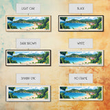 Grand Anse, Grenada Panoramic Print, Vacation Gift, Grenada Wall Art, Beach Painting, Beach Decor, Large Wall Art, Wood Frame Art