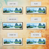 Ho Coc, Vietnam Panoramic Beach Print, Vacation Gift, Vietnam Wall Art, Beach Painting, Beach Decor, Beach Painting