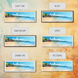 Kuta Beach, Indonesia Panoramic Beach Print, Vacation Gift, Indonesia Wall Art, Beach Painting, Beach Decor, Beach Painting