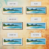 Mangaia, Cook Islands Panoramic Print, Vacation Gift, Cook Islands Wall Art, Beach Painting, Beach Decor, Beach Or Lakehouse Art