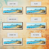 Mocha Island, Chile Panoramic Print, Vacation Gift, Chile Wall Art, Beach Painting, Beach Decor, Large Wall Art, Wood Frame Art