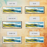 Rackwick, Scotland Panoramic Print, Vacation Gift, Scotland Wall Art, Beach Painting, Beach Decor, Large Wall Art, Wood Frame Art