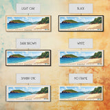 Sandy Point Beach, US Virgin islands Panoramic Beach Print, Vacation Gift, US Virgin islands Wall Art, Framed Canvas Print, Framed Beach Painting