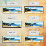 Shell Bay, United Kingdom Panoramic Beach Print, Vacation Gift, United Kingdom Wall Art, Beach Painting, Beach Decor, Beach Painting