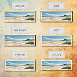 West Sands, Scotland Panoramic Print, Vacation Gift, Scotland Wall Art, Beach Painting, Beach Decor, Large Wall Art, Wood Frame Art