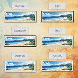 Yugihama Beach, Japan Panoramic Beach Print, Vacation Gift, Japan Wall Art, Beach Painting, Beach Decor, Beach Painting