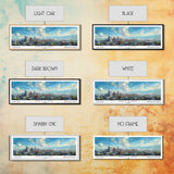 Salt Lake Utah Panoramic Print, Stylish Framed Canvas Print, City Travel Poster, Home Decoration, Office Wall Art