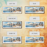 San Diego California Panoramic Print, Creative Framed Canvas Print, Travel Poster Art, Living Room Decor, Office Wall Art