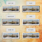 San Jose California Panoramic Print, Artistic Framed Canvas Print, City Travel Poster, Home Decoration, Office Wall Art