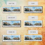 Sandy Springs Georgia Panoramic Print, Modern Framed Canvas Print, City Travel Poster, Home Decoration, Wall Art, Gift Idea