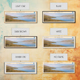 Bear Lake USA North Slope Alaska Panoramic Framed Canvas Print, Lake House Decor, Scenic Painting, Travel Poster, Nature Scene