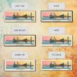 Abu Dhabi, United Arab Emirates Panoramic Canvas Print, Abu Dhabi, United Arab Emirates Painting, United Arab Emirates Art, Abu Dhabi Travel Poster, Travel Art, Housewarming Gift