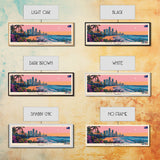 Gold Coast, Australia Panoramic Canvas Print, Gold Coast, Australia Painting, Australia Art, Gold Coast Travel Poster, Travel Art, Living Room Painting