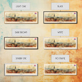 Zagreb Croatia Travel Art, City Art, Framed Canvas Print or Metal Wall Art, Europe Travel Poster, Panoramic Wall Art, Extra Wide Wall Art