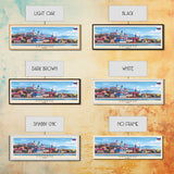 Angarsk Russia Panoramic Travel Poster, Framed Canvas Print or Metal Wall Art, Travel Art, Home Decor, Panoramic Painting, Midcentury Art
